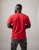 Slouper Straight Hem T-Shirt - Red