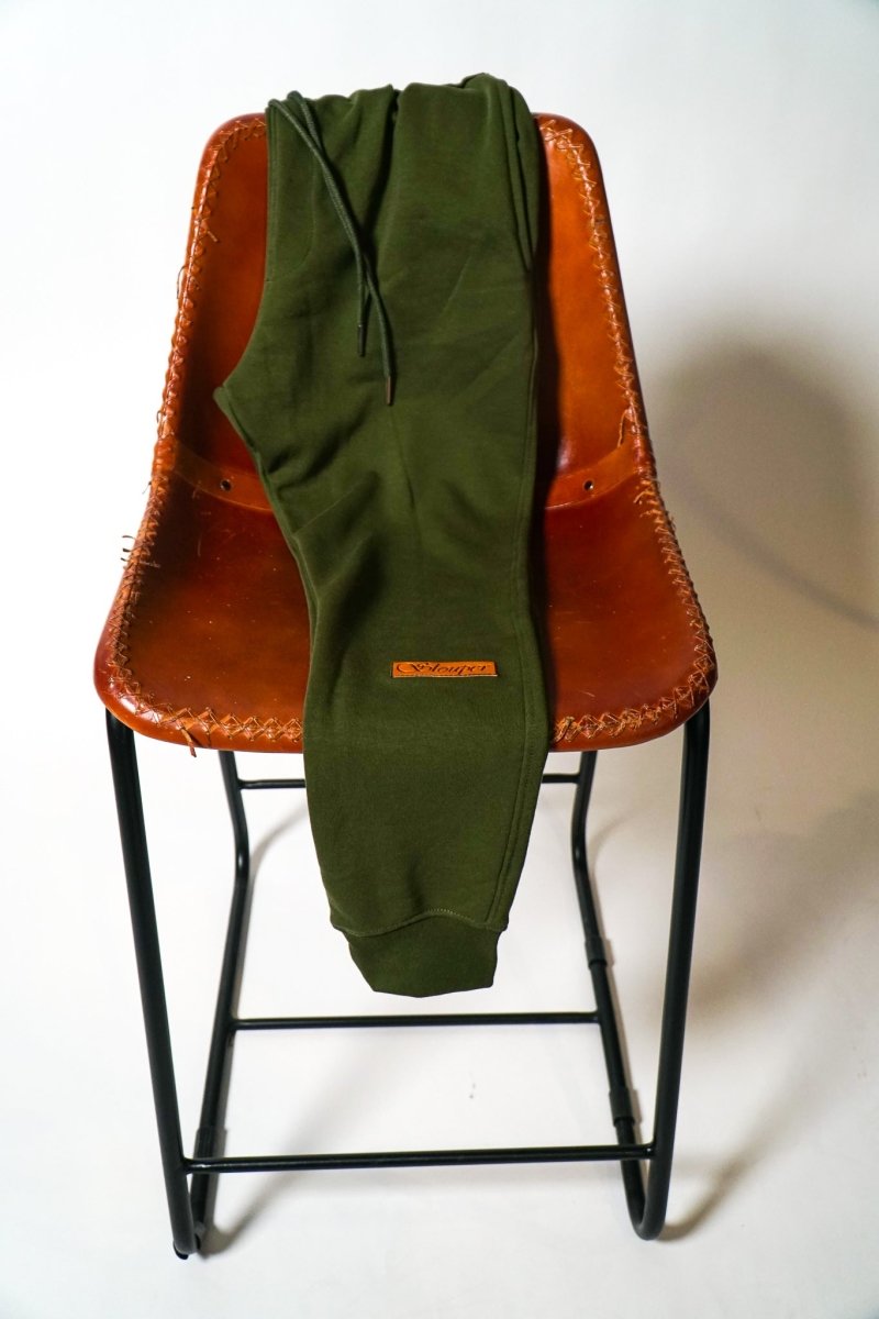 Slouper French Terry Joggers - Olive Green - Slouper