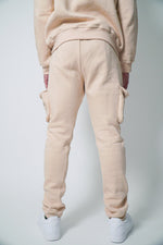 Slouper Relaxed Fit cuffed Joggers Beige - Slouper
