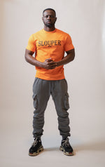 Slouper Straight Hem T-Shirt - Orange - Slouper