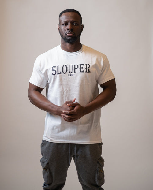 Slouper Straight Hem T-Shirt - White - Slouper