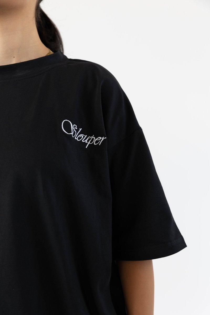 Urban Ethereal Women's Black T-Shirts - Slouper