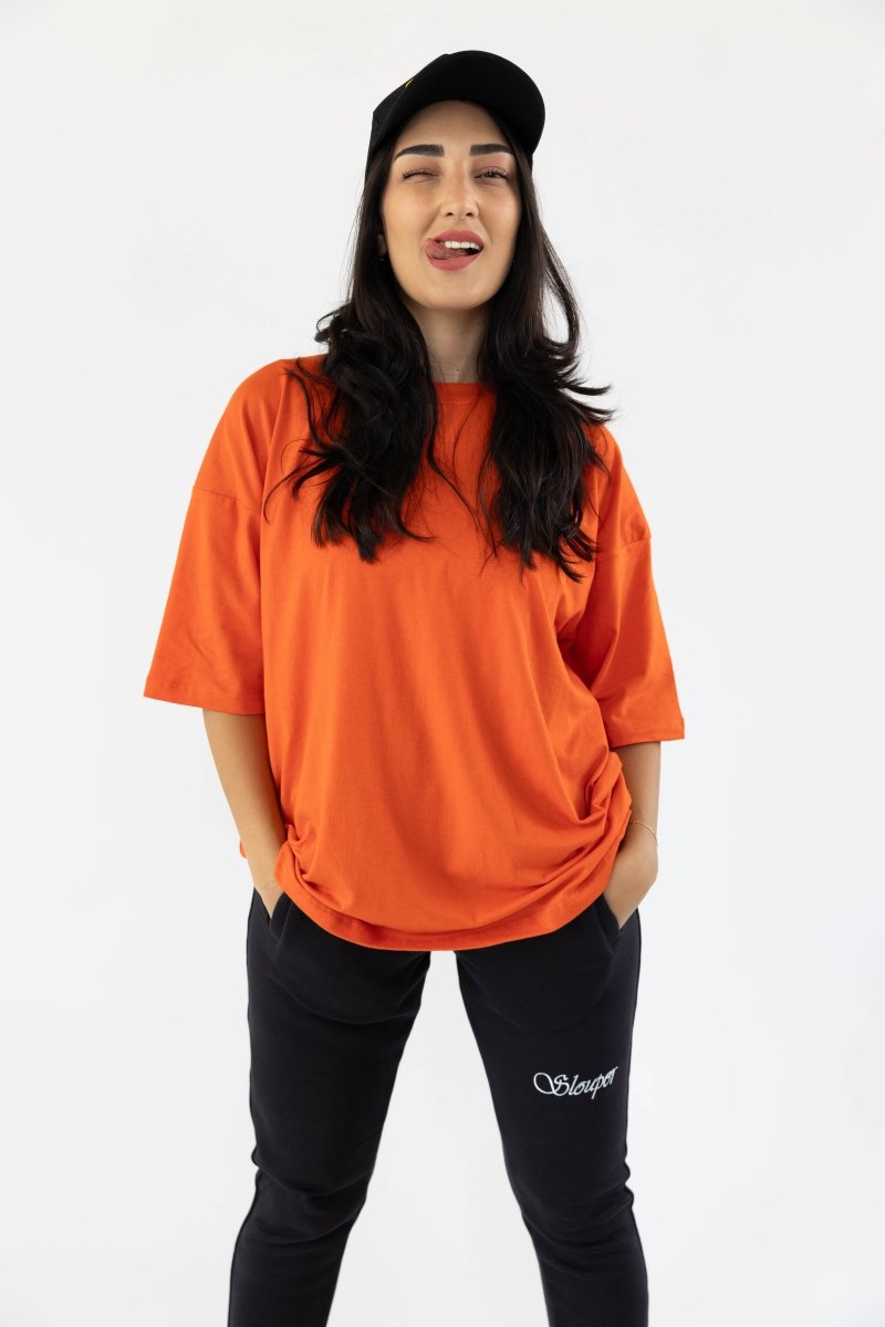 Urban Ethereal Women's Orange T-Shirts - Slouper